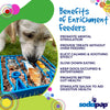 SodaPup Waiting Dogs Design eTray Enrichment Tray for Dogs