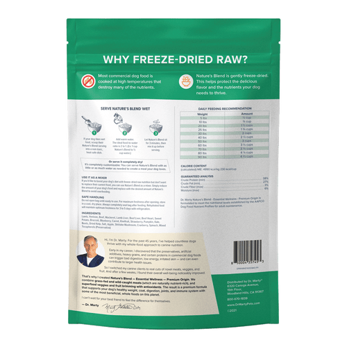 Dr. Marty Nature's Blend Essential Wellness Premium Origin Premium Freeze-Dried Raw Dog Food