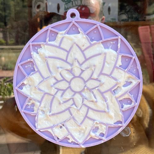SodaPup Lotus Design eMat Enrichment Lick Mat With Suction Cups