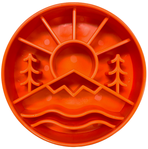 SodaPup Great Outdoors Design eBowl Enrichment Slow Feeder Bowl for Dogs