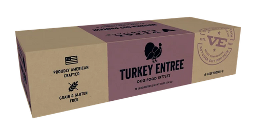 Vital Essentials Frozen Raw Turkey Entrée Dog Food Patties