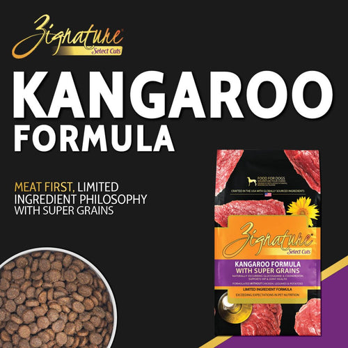 Zignature Select Cuts Kangaroo Formula with Super Grains Dry Dog Food